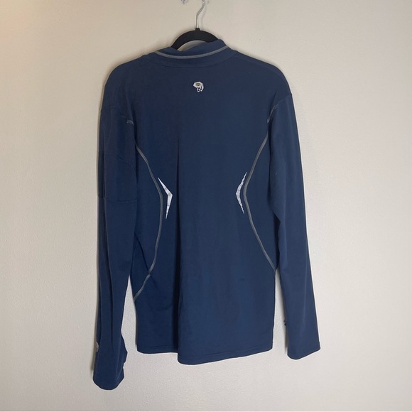 Mountain Hardwear 1/4 Zip Performance Pullover Long Sleeves Size L Men’s Blue - Picture 7 of 11